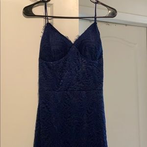 Blue long gown
